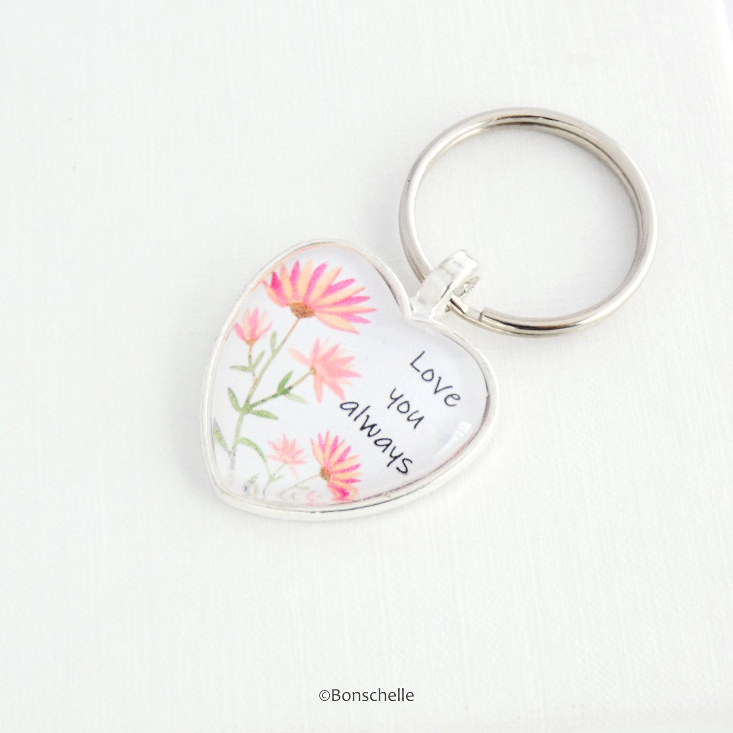 bonschelle gifts and accessories category showing a love heart keyring