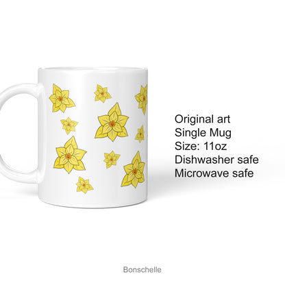 Yellow Daffodils Spring Flowers Mug with product details