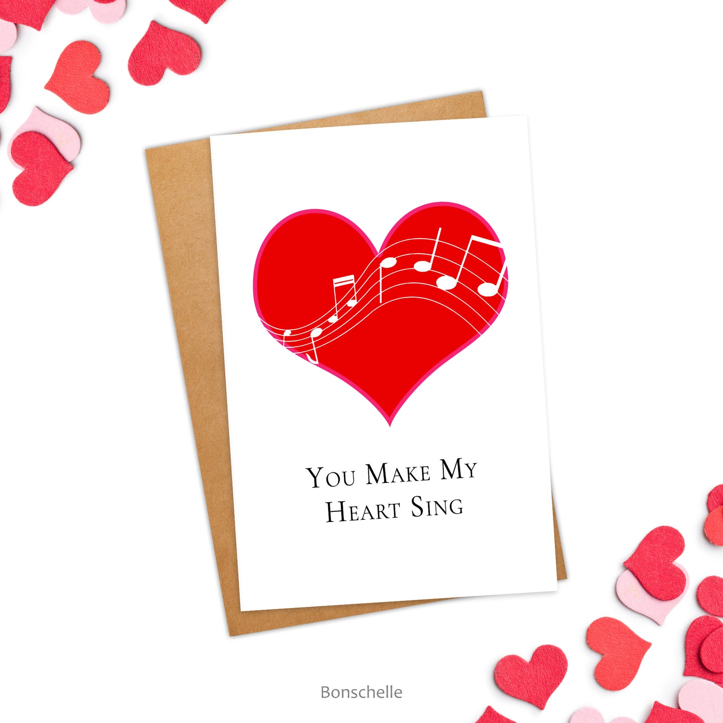 You Make My Heart Sing, Love Greeting Card