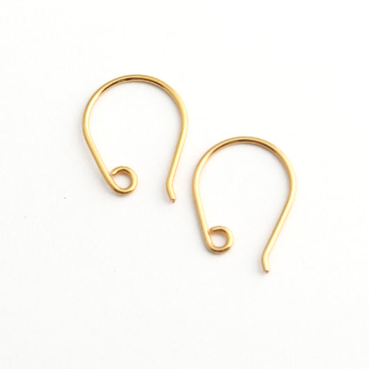 Handmade 24ct gold plated earring findings 2
