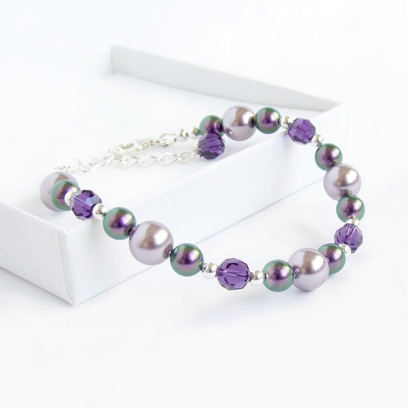 Bonschelle Swarovski pearl and crystal bracelets