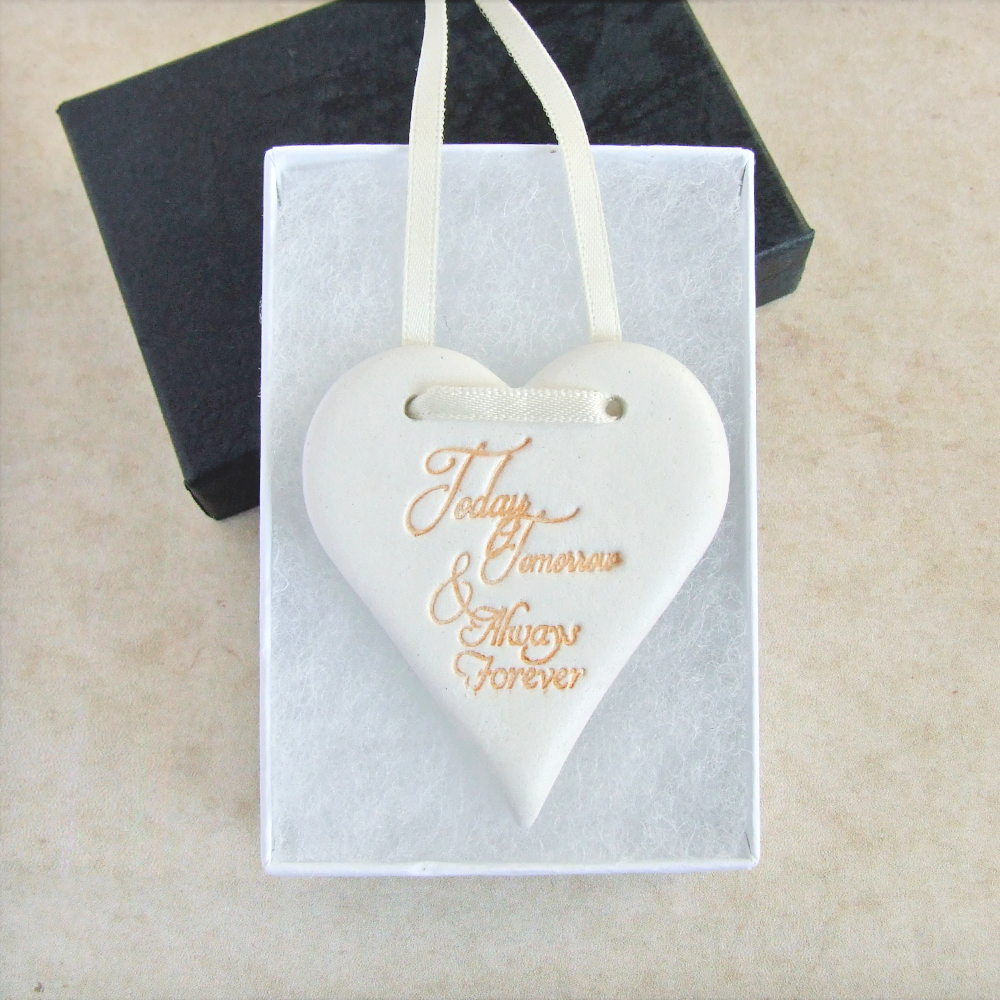 Handmade clay gift boxed sentiment gifts by Bonschelle