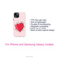 Cute Chibi Bats with Heart Phone Cases for Samsung or iPhone