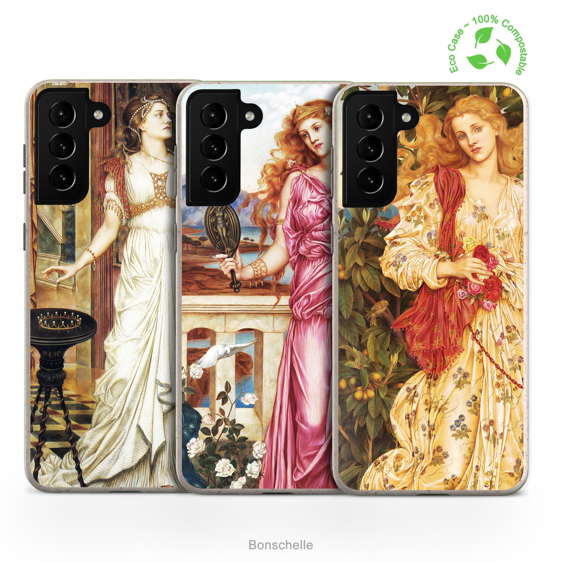 Evelyn De Morgan Pre-Raphaelite Painting Eco Phone Cases for Samsung Galaxy Phones