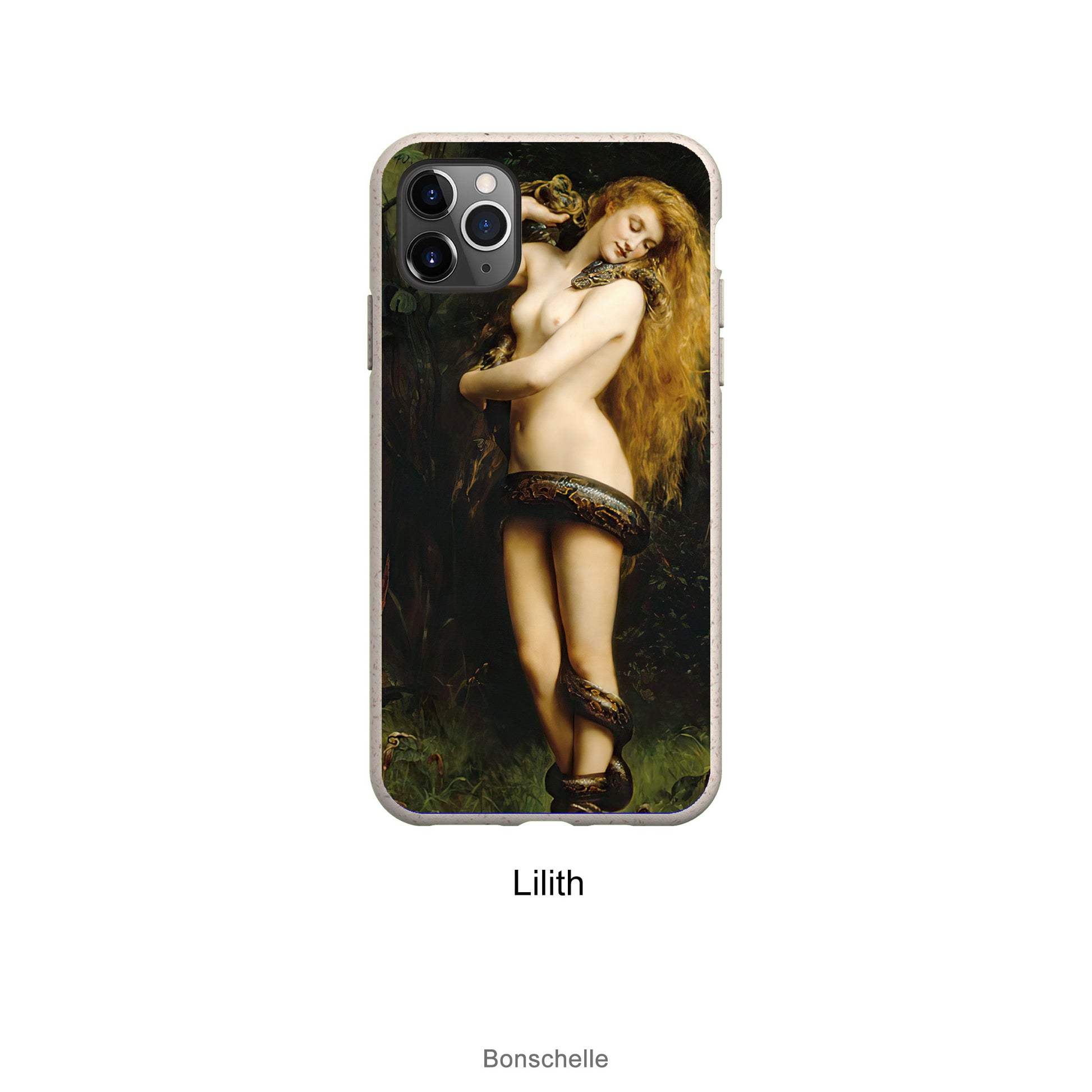 Pre Raphaelite Eco Phone Cases for Samsung and iPhone with Lilith design