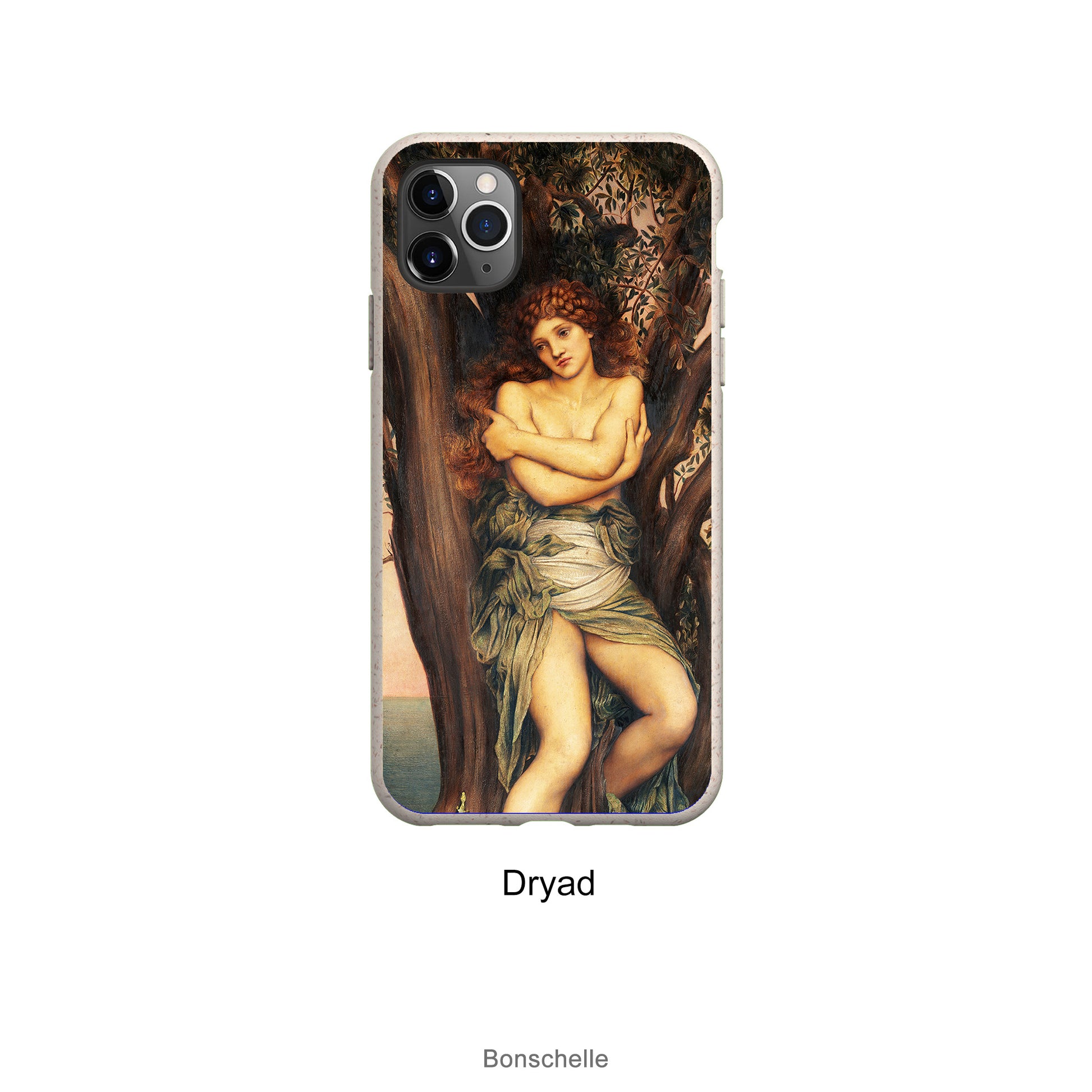 Pre Raphaelite Eco Phone Cases for Samsung and iPhone with Dryad design