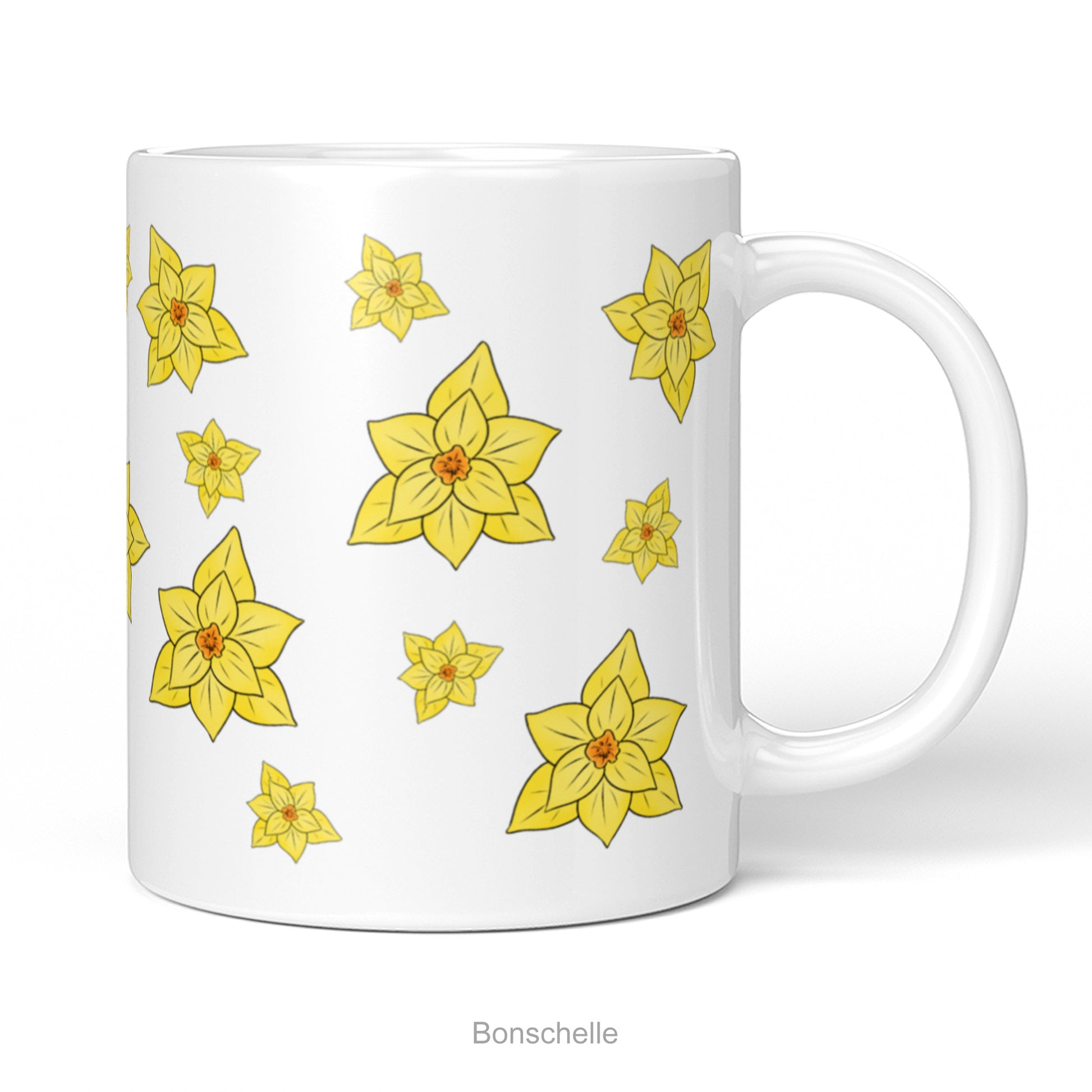 Yellow Daffodils Spring Flowers patternedMug Gift