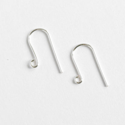 Silver plated handmade modern earring findings for jewellery making 3