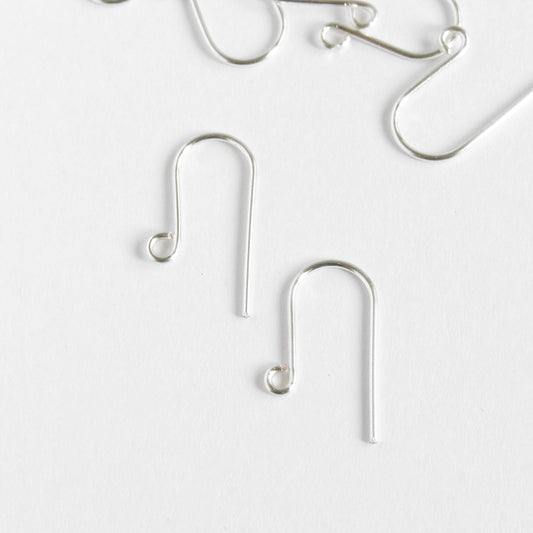 Silver plated handmade modern earring findings for jewellery making 1