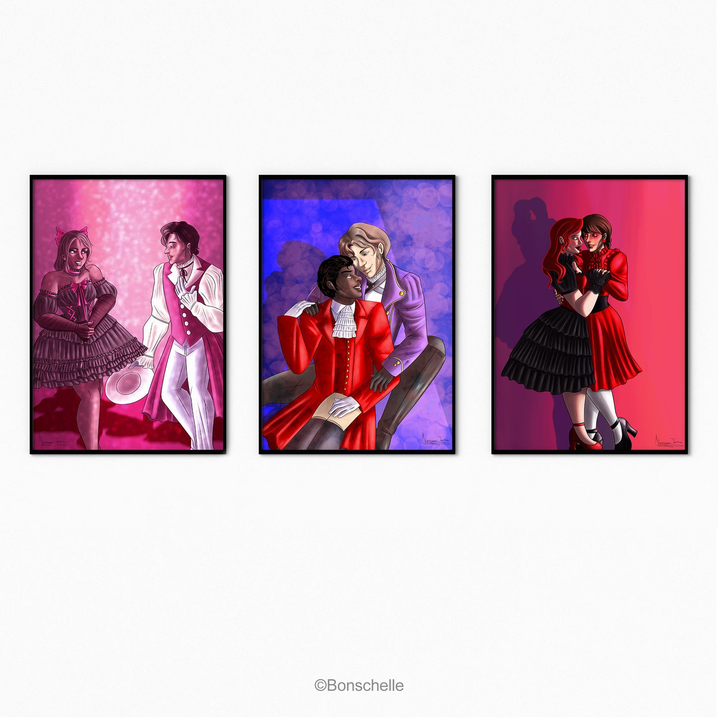 Vampire Lolita Lovers Digital Art Poster Prints