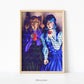 Vampire Lolita Girlfriends Digital Art Poster Print, A4