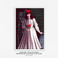 Vampire Lolita With Weeping Angel Digital Art Poster Print, A4