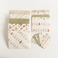 handmade woodland themed envelopes, notecards and gift tags